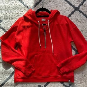 Volcom red zip up hoodie sweatshirt sz medium